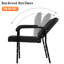 Fauteuil de shampooing inclinable pour coiffeurs, équipement de beauté pour spa inclinable automatique en noir.