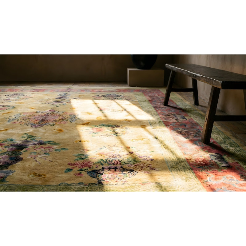 Hand Knotted Wool Area Rug