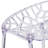 Helskdg Transparent Oval Shaped Stacking Side Chair with Artistic Pattern Design
