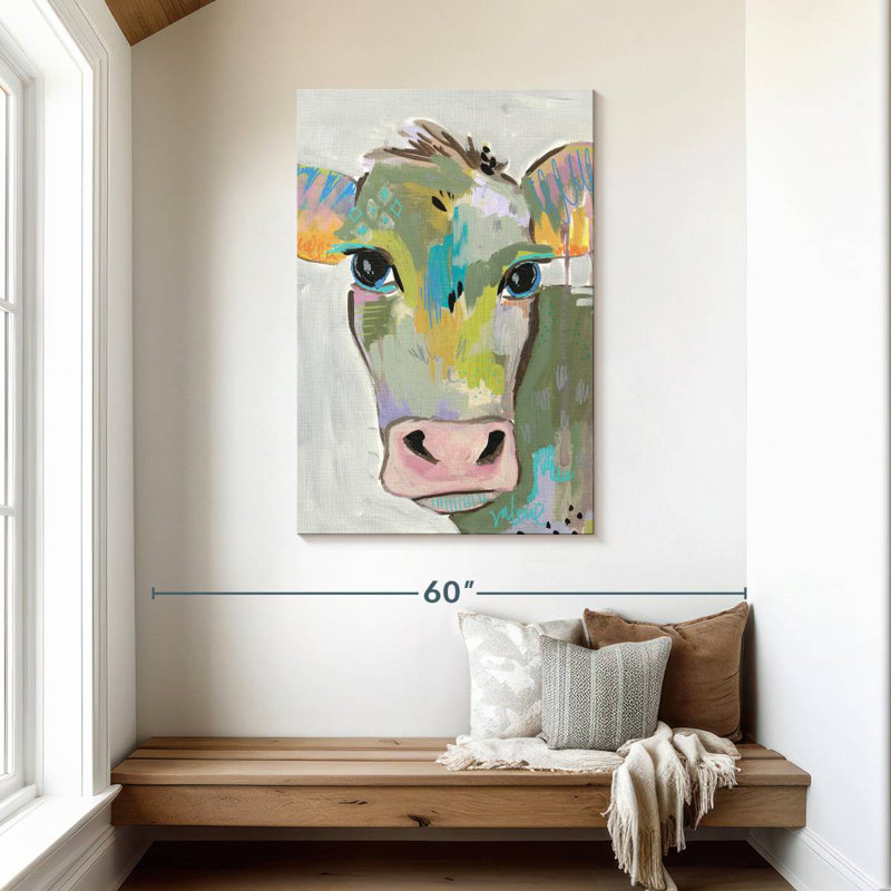 Brampt Cow Face I, 45" H x 30" W
