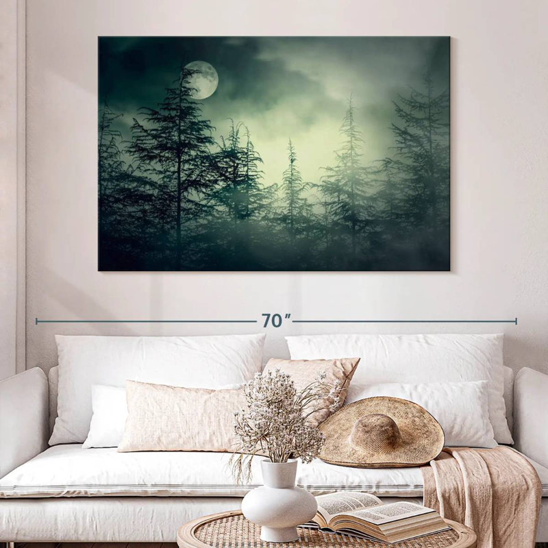Forêt sombre et sombre, H 34 po x l 51 po