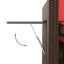 Banc de patio inclinable avec coussins vidaXL-99049279