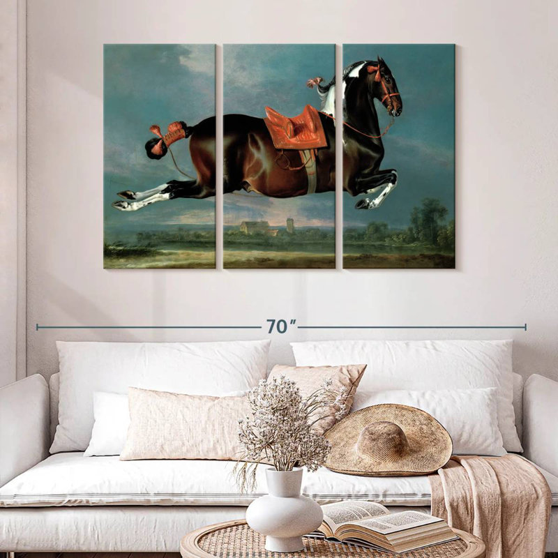 Brampt The Piebald Horse Cehero Rearing, 32" H x 50" W