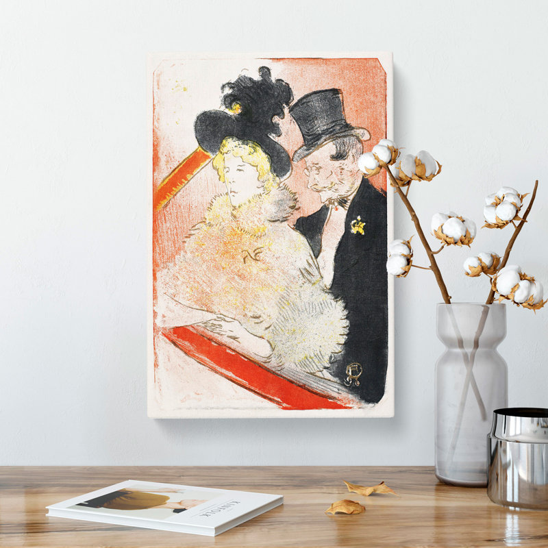 The Concert Vol.2 by Henri De Toulouse-Lautrec - Wrapped Canvas Painting, 60cm H x 40cm W x 3cm D