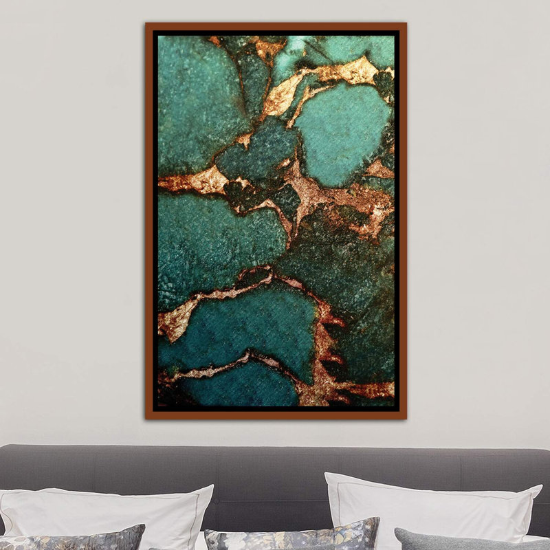 «Emerald» - reproduction d'art, H 40 po x l 26 po x P 1,5 po, Cadre bois classique