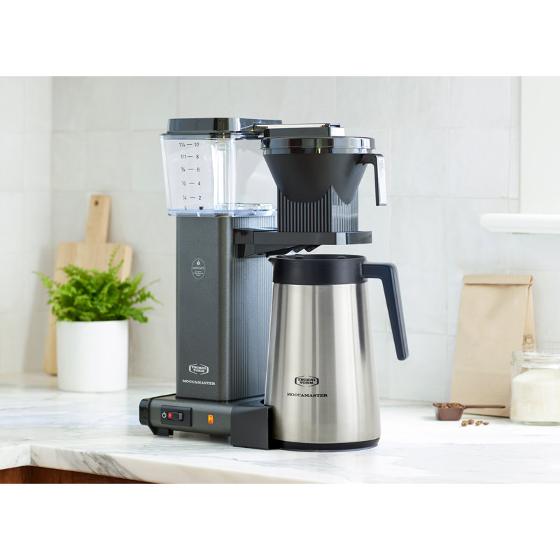 Cafetière à 10 tasses Moccamaster, Gris pierre
