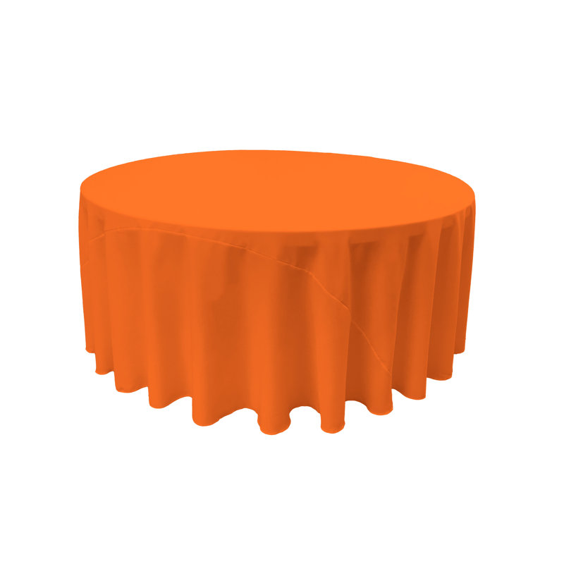 Nappe unie de couleur unie - Basics by Wayfair ™, Orange, Rond 120 po