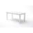 71" White Solid Wood Dining Table-2069768039