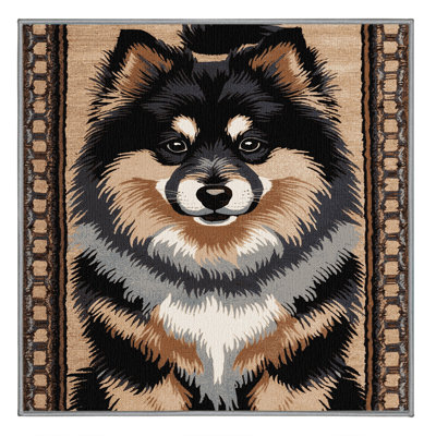  Tapis lavable pour chien Keeshond