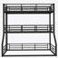 Full Over Full Over Full Bunk Bed, Kiriana Triple Bunk Bed With Safety Guardrails, Heavy-Duty Bunk Bed With Noise-Reduced Design, White-413292747-413292788