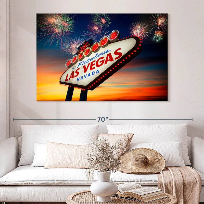 Feux d'artifice Vanna Las Vegas, H 34 po x l 51 po