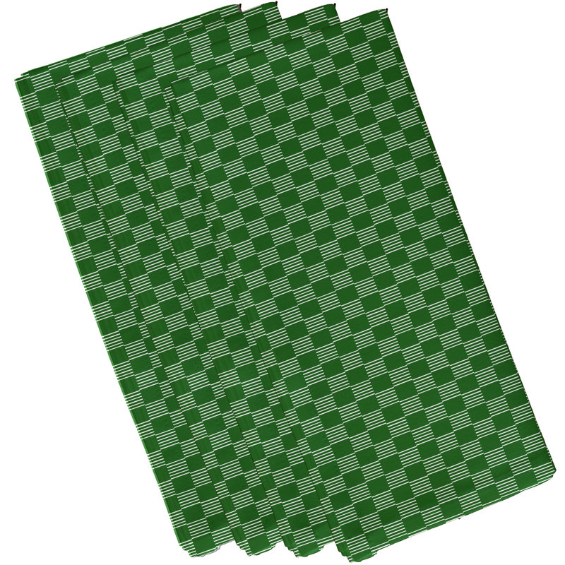 Ensemble de serviettes 4 pièces Buettner, L 18 po x L 18 po, Vert feuille
