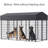 Outdoor Covered Dog Kennel Pet Pen