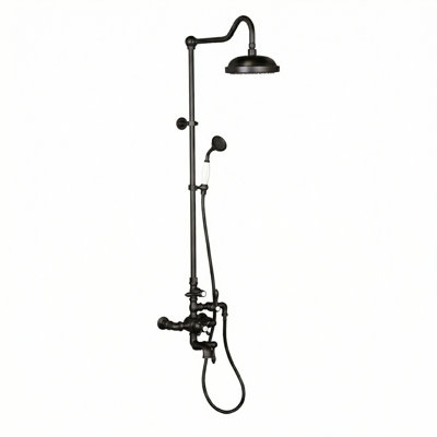 Exposed Thermostatic Shower System and Tub Filler by Strom Living