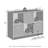 Furinno Cubic Multipurpose Clothing & Closet Storage Organizer Shelf with Bin Drawers, 6-Cube, Espresso/Brown-1258590238