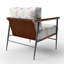 Chaise rembourrée Modern - fauteuil boho mandala jaune-1944374151