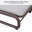 Chaise longue d'extérieur moderne - table intégrée et coussins de siège moelleux-900443490