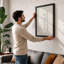 Hands Holding Bloom Botanical - Framed Print-421456673-421456698