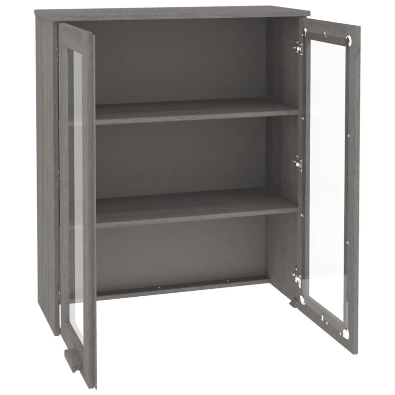 Guilian 85cm Solid Wood Sideboard, Light Grey