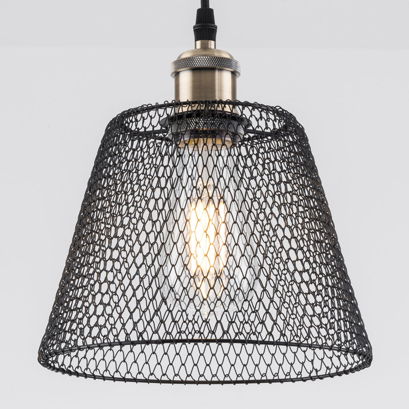 16cm H Metal Bell Lamp Shade ( Screw On ), Black