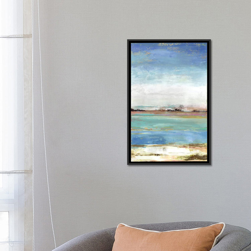 « waterfront i », reproduction sur toile, H 26 po x l 18 po x P 1,5 po, Toile avec cadre noir