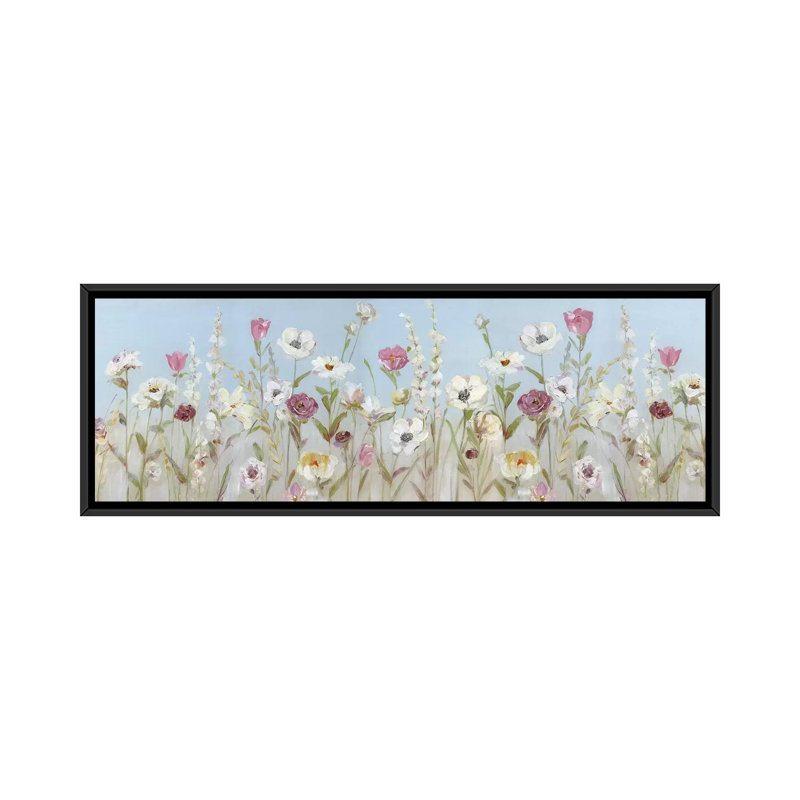 «Spring Blooms» par Sally Swatland, reproduction d'art panoramique sur toile, H 12 po x l 36 po x 1,5 po