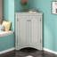 Armoire de rangement triangulaire pour salle de bain avec tablettes réglables, armoire de plancher autoportante pour la cuisine à domicile-91827149