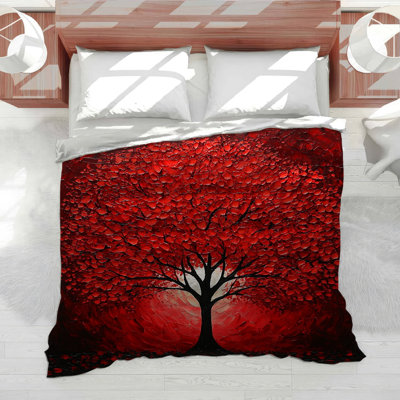 Tree Bedding Nature Comforter Gothic