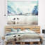 Tapisserie de pointe oiseaux et mountain shore-28488961