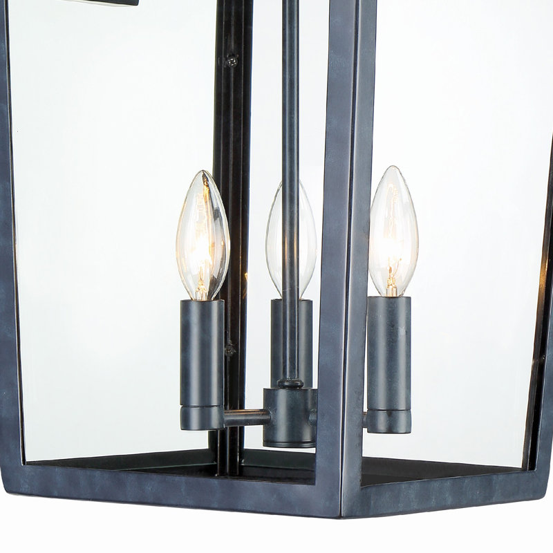 Dematteo Graphite 3 - Bulb 20" H Outdoor Wall Lantern