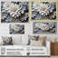 Monochromatique tournesols bleus tranquillité sur toile-958977441-958977446