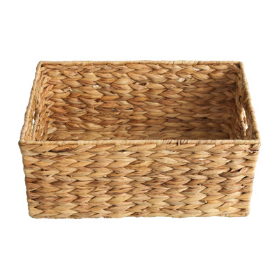Rect Water Hyacinth Basket - Medium