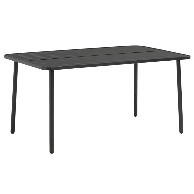 Francois Rectangular Metal Outdoor Dining Table , cm W 90cm cm D, H72 x L150 x W90