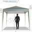 3x3m Pop up Canopy with 4 Sidewalls, for Parties Beach Camping Party Event-1439071645