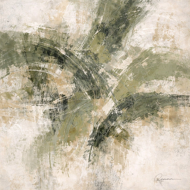 Quiet Olive Mark Wrapped Canvas Wall Art, 40"W x 40"H x 1.5"D
