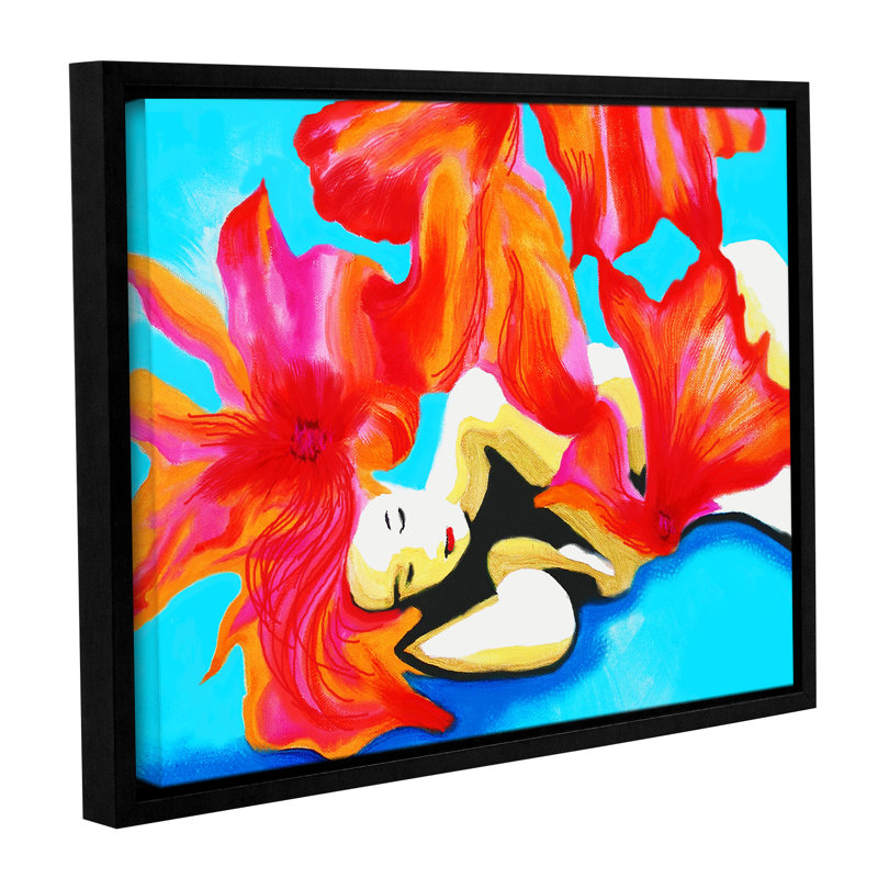 "fleurs of las vegas 2" , reproduction d’art encadrée, H 18 po x l 24 po x P 2 po