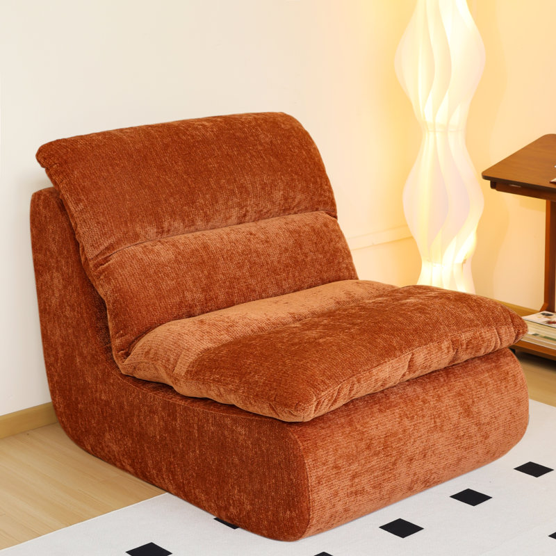 Fabric 82.5cm Reception Sofa, Orange Fabric