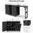 78.3" Outdoor Kitchen Island With Foldable Grill Table, Wooden Outdoor Grill Cart With Trash Can Storage & Stainless Steel Top-542584357