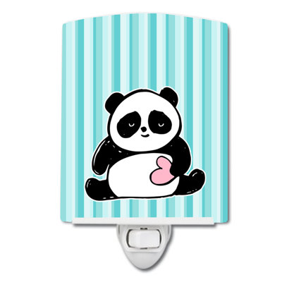 Éclairage de nuit en céramique panda ours love