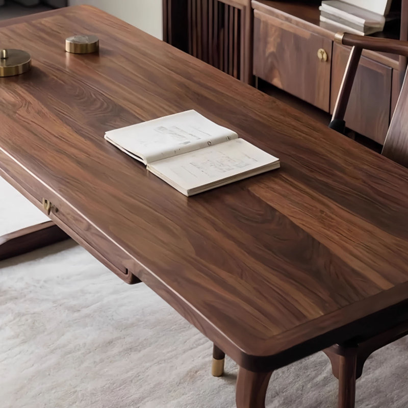 Solid wood black walnut desk