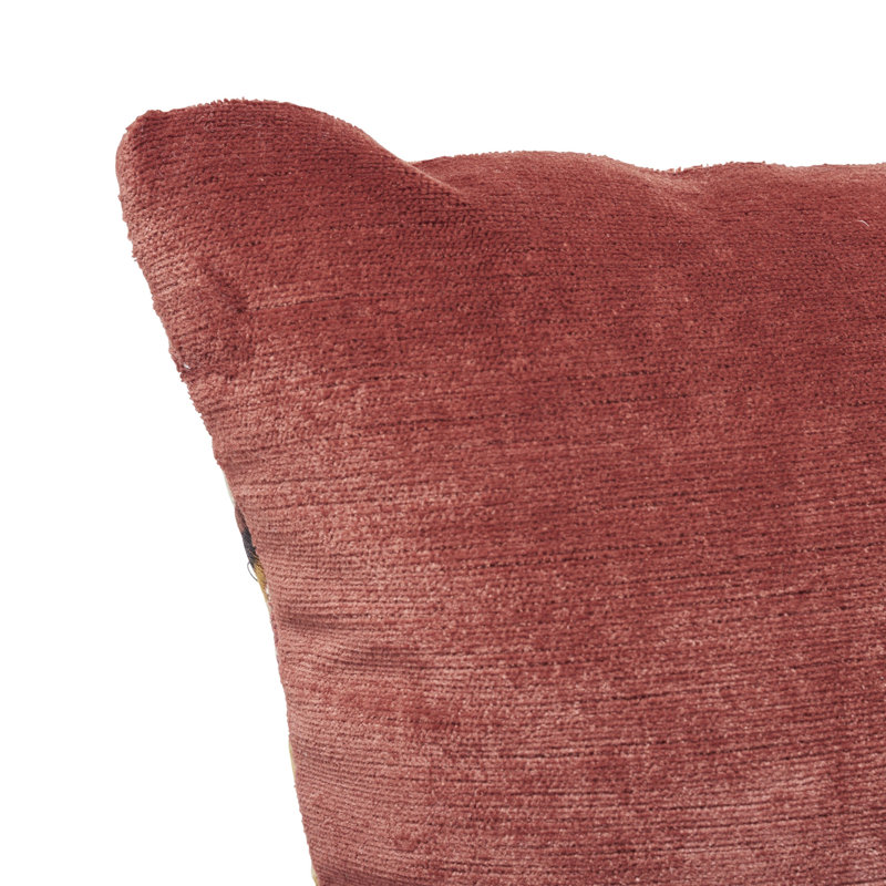 Temara Embroidered Pillow, Spice, 16" x 25"