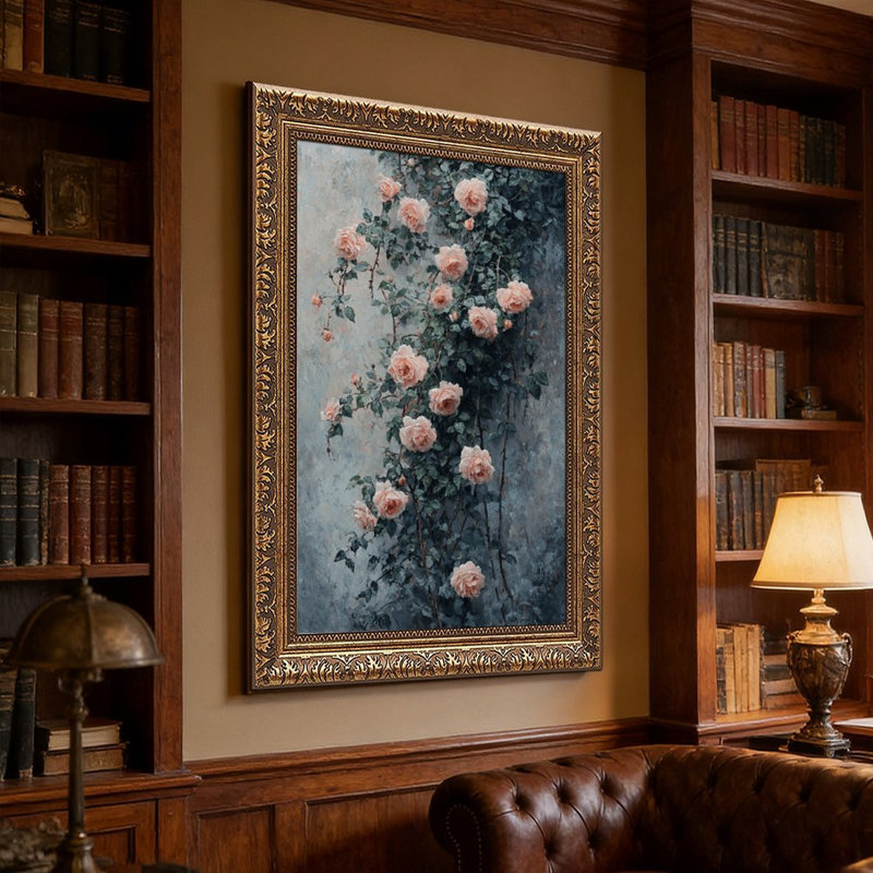 Motif de mur texturé gris rose rose, 12"L x 18"W