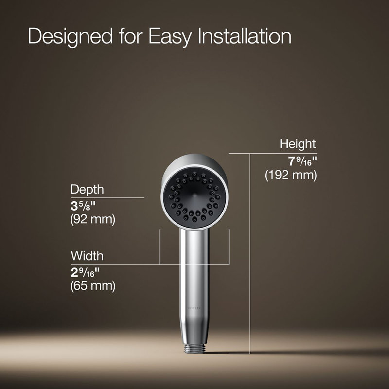 Statement Single-Function Iconic Handshower, Polished Chrome