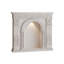 French retro cream-style ambient light fireplace decorative cabinet