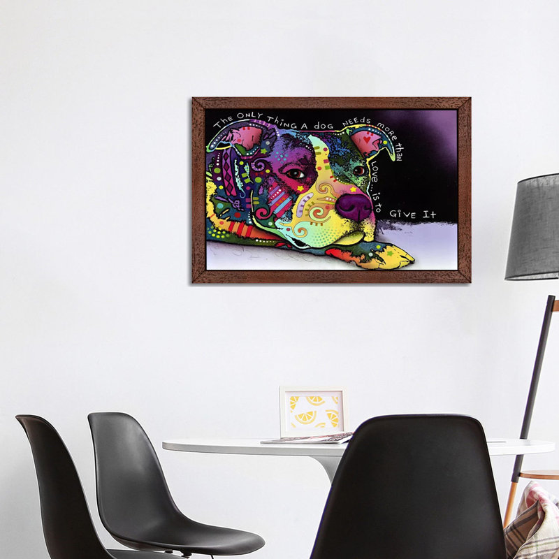 Affection by Dean Russo - Print on Canvas, 66.04 cm H x 45.72 cm W x 1.91 cm D, Brown Framed