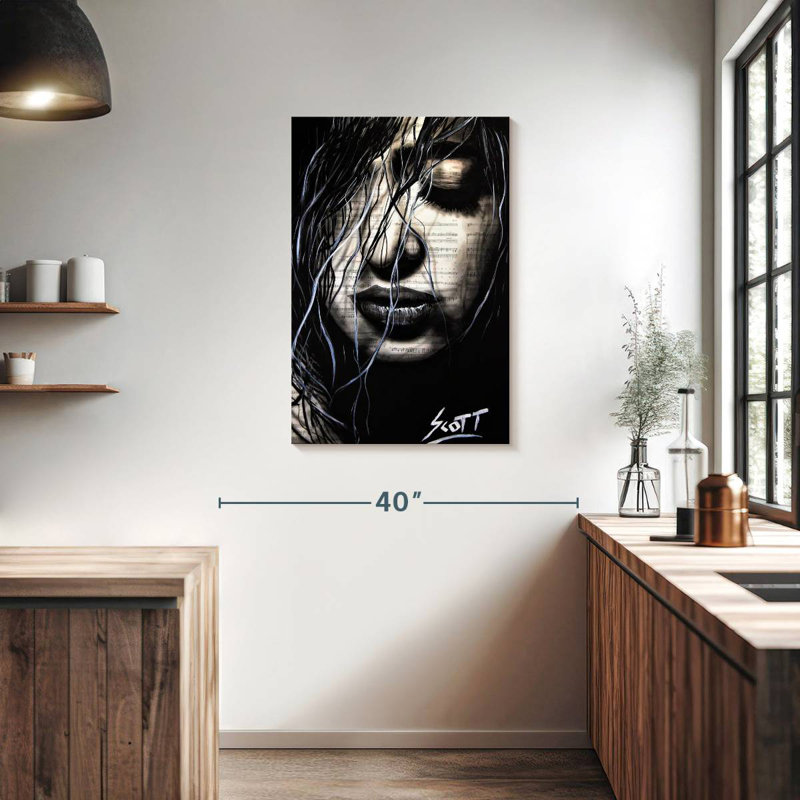 Leisha The Dark, 36" H x 24" W