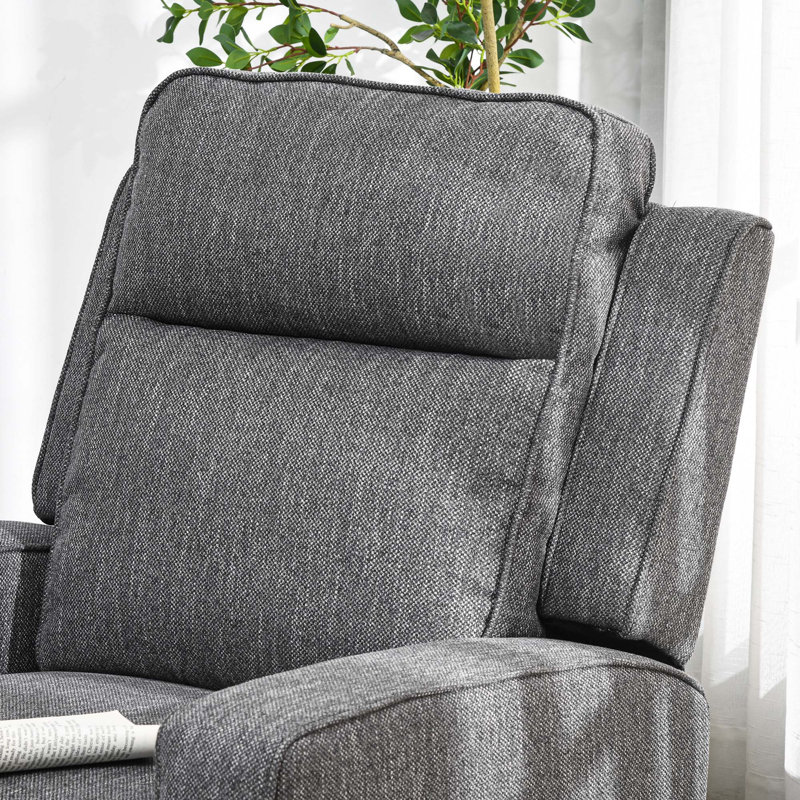 Eckart 84cm Wide Standard Recliner, Charcoal Grey