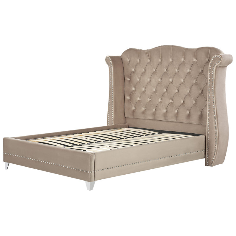 Inverness Upholstered Bed, European Kingsize (160 x 200cm), Taupe