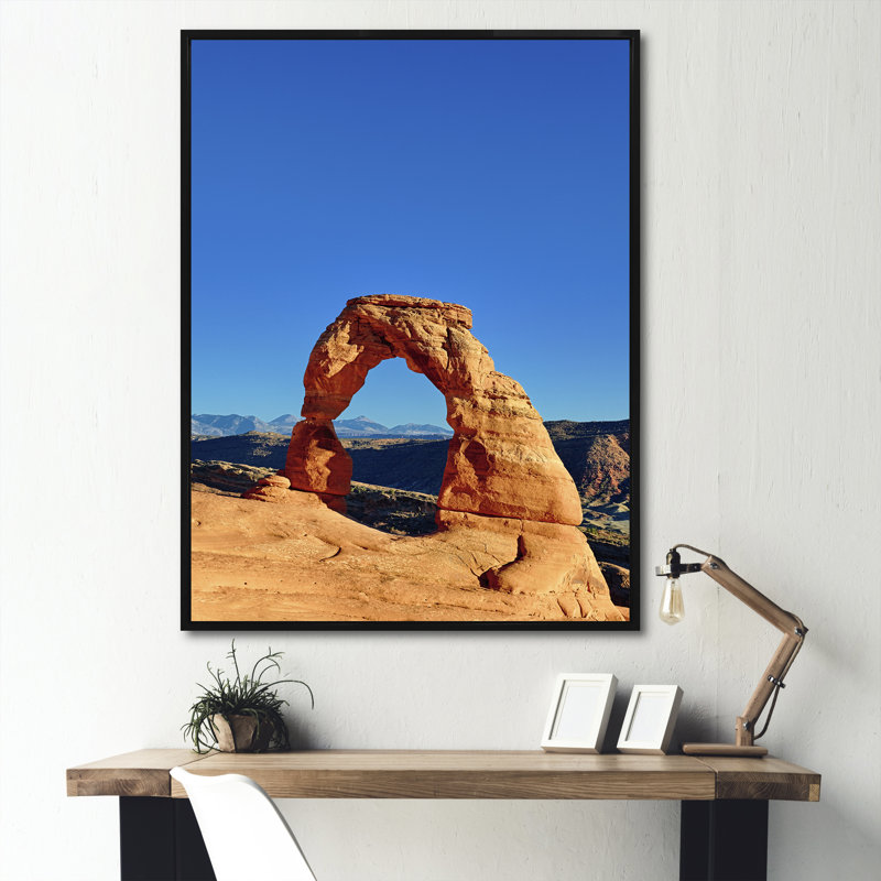 Arizona Canyon Arch National Park I sur toile, H 44 po x l 34 po x P 1,5 po, Cadre flottant noir