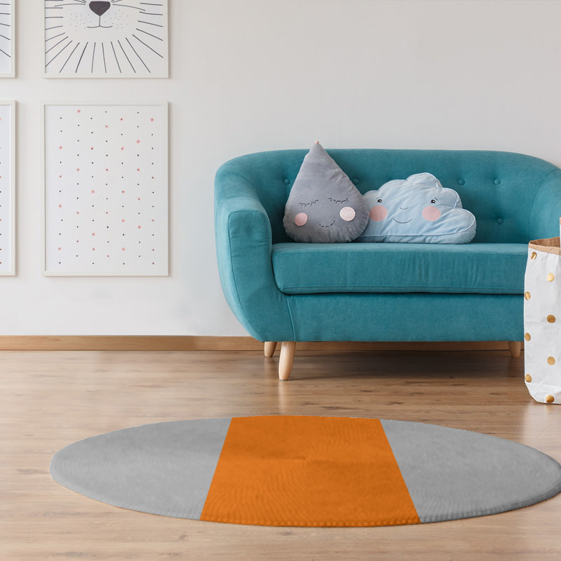 Chenille Indoor Rug, Round 5'
